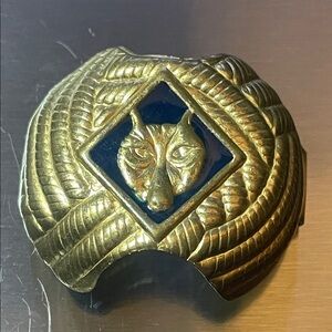 Golden Cub Scout Wolf Rank Neckerchief Slide